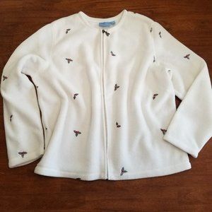 Croft & Barrow sport fleece holiday jacket XL